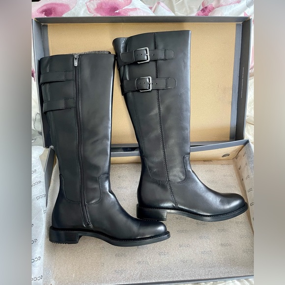 ECCO Women's Shape 25 Tall Buckle Riding Boot Size 6.5 - Picture 5 of 6
